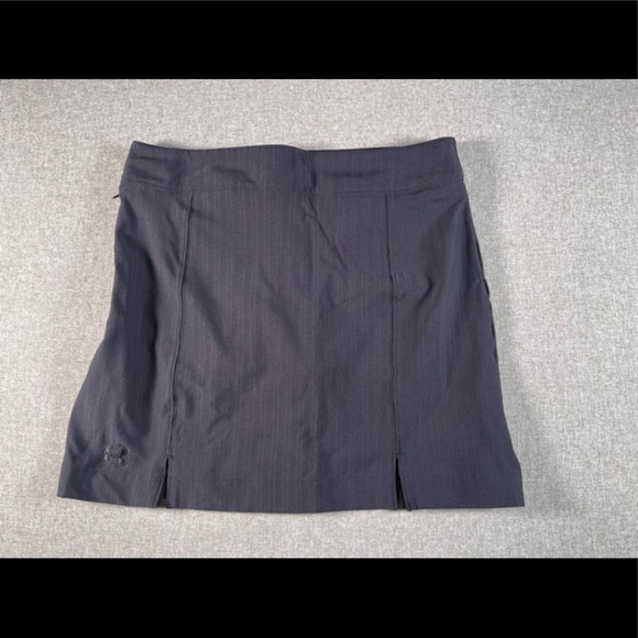 Under Armour Glof Tennis Skort skirt black side zip size 4 - Picture 1 of 6